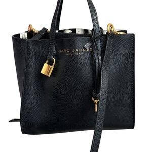 Marc Jacob’s New York black leather mini tote bag crossbody